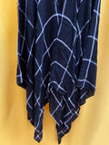 ***Black and White Checkered Max Studio Handkerchief Hem Dress Size Small