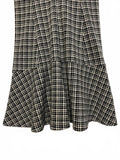 Theory Black & White Houndstooth Pattern Women's Dress Flared Hem Size 4