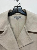 The J. Peterman Company Cream Double-Breasted Coat Size Large