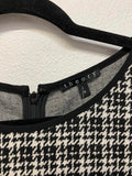 Theory Black & White Houndstooth Pattern Women's Dress Flared Hem Size 4