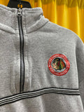 Winter Hawks Hockey Club Gray Half-Zip Pullover Sweatshirt Size Medium