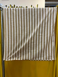 Ralph Lauren Beige and White Striped Bed Sheet