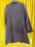 Jones New York Women's Brown Herringbone Wool Blend Coat Size 6
