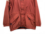 Lowe Alpine Rust Red Raincoat Women’s Large Hooded Outdoors Gorpcore Full Zip