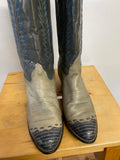 Men's Two-Tone Western Cowboy Heeled Boots
