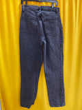 Abercrombie and Fitch Black High-Waisted Straight Leg Jeans 29x40