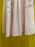TRUE VINTAGE 80s La Bené Light Pink Pleated Women's Midi Skirt with Pockets