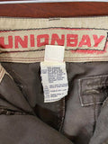 Unionbay Men's Cargo Pants in Dark Taupe Brown Gray 32” waist Medium