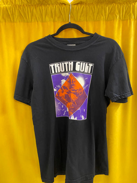 Truth Cult Graphic Men's T-Shirt Black Orange Purple