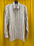 PAVO Men's Long Sleeve Striped Shirt Medium