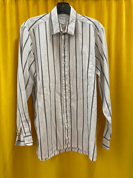 PAVO Men's Long Sleeve Striped Shirt Medium