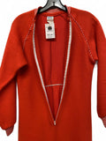 Mary Barron Vintage Women's Red Fleece Jumpsuit Onesie Pajamas Zip Front Small