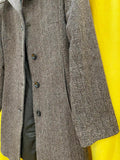Jones New York Women's Brown Herringbone Wool Blend Coat Size 6