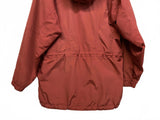 Lowe Alpine Rust Red Raincoat Women’s Large Hooded Outdoors Gorpcore Full Zip