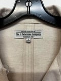 The J. Peterman Company Cream Double-Breasted Coat Size Large