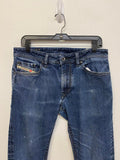 Diesel Adi-Thanaz Adidas collab RARE Men's Skinny Jeans Blue Medium Wash Denim 31” x 34”