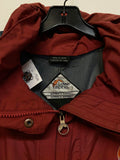 Lowe Alpine Rust Red Raincoat Women’s Large Hooded Outdoors Gorpcore Full Zip