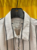 PAVO Men's Long Sleeve Striped Shirt Medium