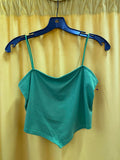 Green Women's Camisole with Chain Detail, Size M