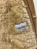 Wilson’s Leather Light Brown Tan Suede Faux Shearling Jacket for Women XS
