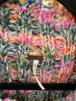 Free People Multicolor Ribbed Knit Cropped Sweater