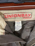 Unionbay Men's Cargo Pants in Dark Taupe Brown Gray 32” waist Medium