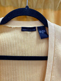 Y2K Moda International Women's Yellow Ribbed Cotton Cardigan