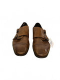 Calibrate Brown Leather Double Monk Strap Dress Shoes Size 11 Men’s Oxfords