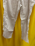 Striped Women's Pants with Elastic Waist