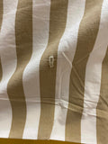Ralph Lauren Beige and White Striped Bed Sheet