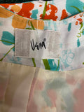Vera Floral Patterned Button-Up Blazer Jacket Size Medium