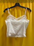 White Lace Women's Camisole Tank Top Size Large