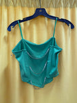 Green Women's Camisole with Chain Detail, Size M