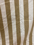 Ralph Lauren Beige and White Striped Bed Sheet
