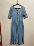 Vintage Denim Maxi Dress