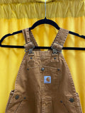 Carhartt Boys Brown Denim Overalls