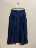 Vintage Denim Maxi Skirt