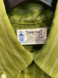 1960s Towncraft Striped Button Up