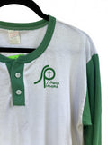 Vintage St. Patrick Hospital 13 Raglan Baseball Tee Green White Adult XLarge