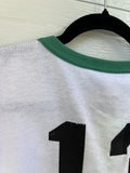 Vintage St. Patrick Hospital 13 Raglan Baseball Tee Green White Adult XLarge