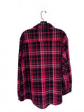 Vintage St. John's Bay Red and Black Plaid Button-Down Flannel Shirt XL