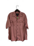 XL Woolrich Men’s Shirt Coral Orange Loose Midweight