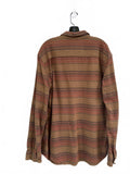 XXL Oregrown Soft Flannel Long Sleeve Orange Striped Surf Cozy Northwest