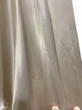 Vintage 80s Zum Zum Black Sequin Ivory Satin Dress Lace Trim FLAWED Medium