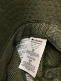 Columbia Olive Green Diamond Crest Sun Hat with Chin Strap NWT Sun Blocking