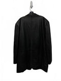 JNY Jones New York Men's Genuine 90s Y2K Leather Black Blazer Jacket 48L Plus