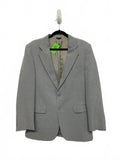 Vintage Levis Classic Gray Men's Action Suit Jacket Blazer Light Blue Gray 40R