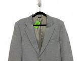 Vintage Levis Classic Gray Men's Action Suit Jacket Blazer Light Blue Gray 40R