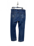 Classic Key Workwear Blue Denim Jeans Straight Fit Distressed Men’s Size W38 L29