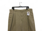LL Bean Mens Khaki Dress Pants Buttoned Back Pockets Size 38 Gorp Preppy Dad
